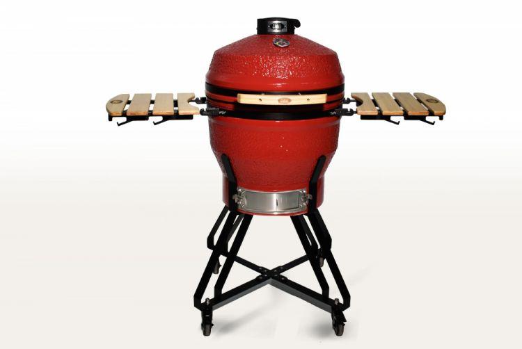 Керамический гриль-барбекю Start Grill 22 дюйма (красный) (56 см) с чехлом - фото 1 - id-p106463575