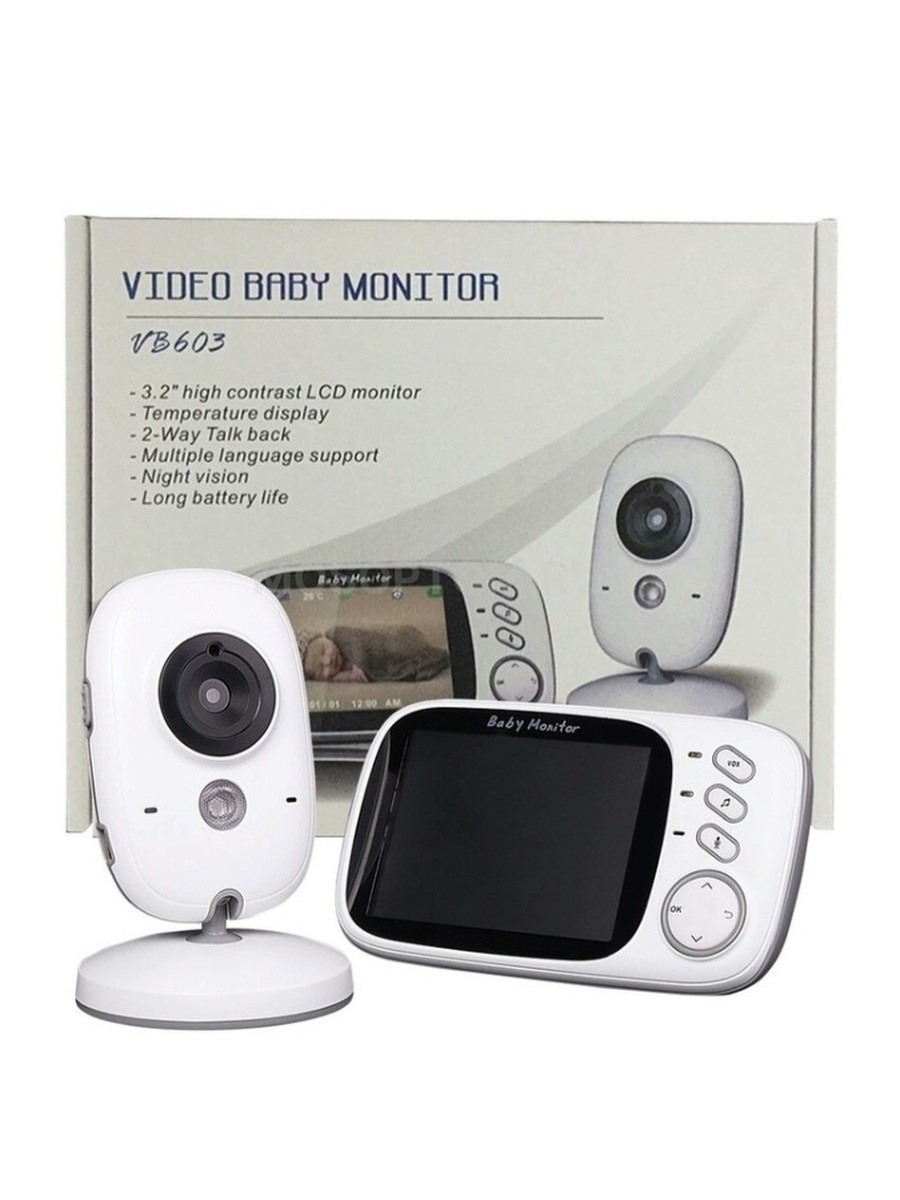 Видеоняня Video Baby Monitor VB603 с колыбельными, датчиком температуры и ночной подсветкой - фото 5 - id-p106464340
