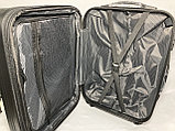 Средний пластиковый дорожный чемодан на 4-х колёсах "Fashion". ABS+PC. Высота 66 см, ширина 42 см,глубина 25 с, фото 5
