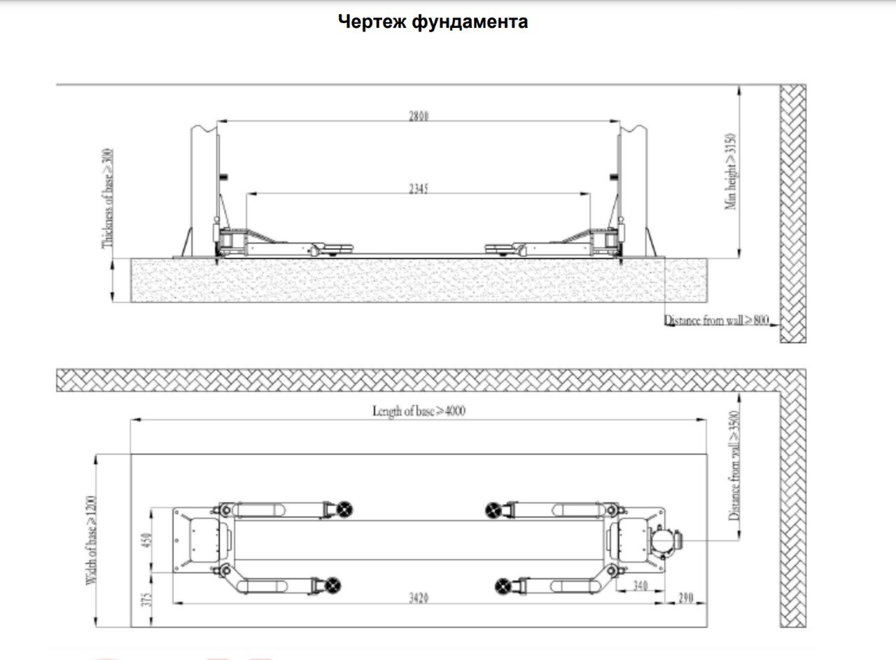 MONOLIT LIFT 3.5 TM (380 В) Автоподъемник 3,5 т купить по низкой цене