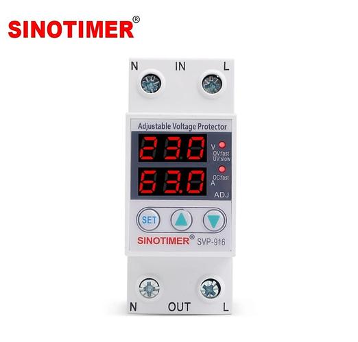 Реле защиты от перенапряжения SVP-916 63A Sinotimer (id 106068321)