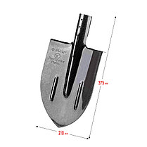 Лопата штыковая ЗУБР, без черенка, ПРОФИ-5 с ребрами жесткости, серия "Профессионал" (39450), фото 3
