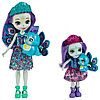 Куклы Enchantimals "Сестрички Пэттер и Пьера Павлины с питомцами " , Mattel HCF83, фото 3