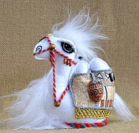 Сувенир "Верблюжонок с керамическим кувшином"