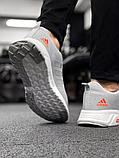 Кроссовки Adidas Cloudfoam сер Оранж 219-1, фото 4