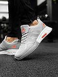 Кроссовки Adidas Cloudfoam сер Оранж 219-1, фото 2