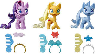 Набор игровой My Little Pony фигурки Искорка, Эпплджек, Трикси