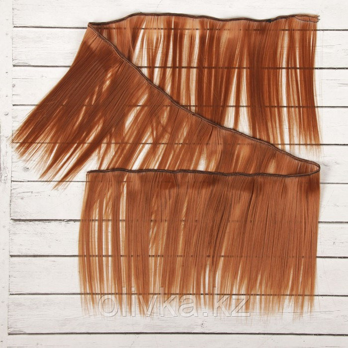 Волосы - тресс для кукол «Прямые» длина волос: 15 см, ширина:100 см, цвет № 30 - фото 3 - id-p84138652