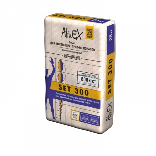 Строительный клей AlinEX SET 300 для керамической плитки (25 кг) - фото 1 - id-p106474642