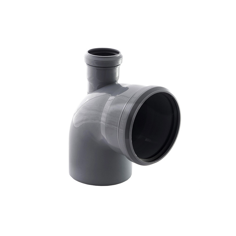 Отвод канализационный D110х90 с прямым выходом D50