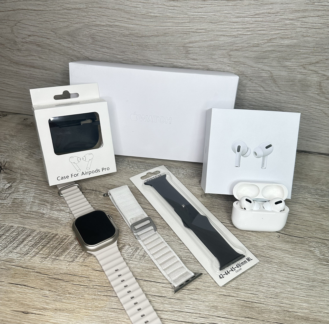 Apple Watch 8 ultra + AirPods Pro premium  с обесшумкой