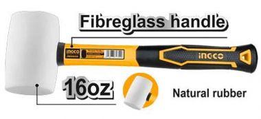 Киянка резиновая INGCO 450г HRUH8316