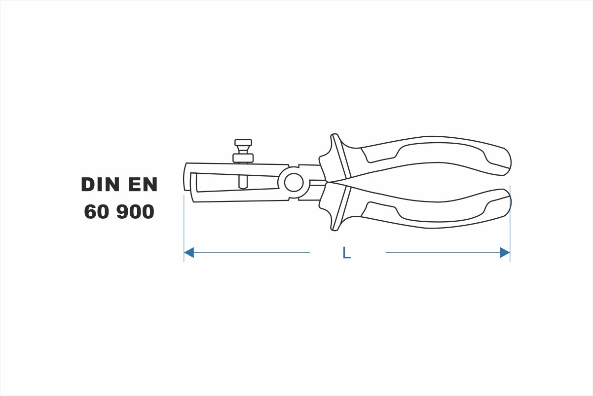 Пассатижи для снятия изоляции, изолированные GRING 1000V 160мм - фото 2 - id-p106479777