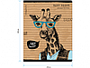 Тетрадь общая ArtSpace "Рисунки. Animals hipsters", эконом, А5, 48 листов в клетку, на скрепке, фото 2
