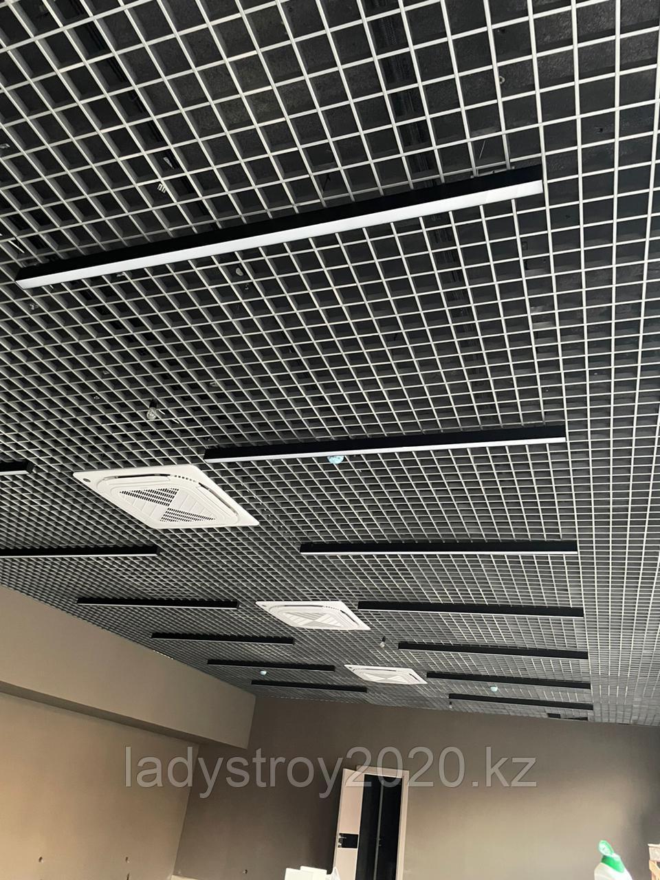 Ячеистый потолок Грильято Албес Серый - фото 1 - id-p83833474