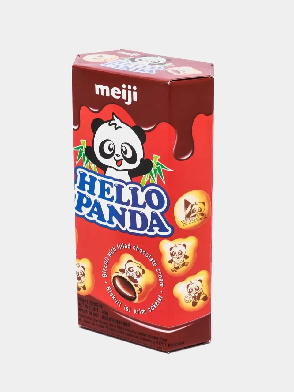 Печенье MEIJI Hello Panda Chocolate 45г /Япония/ (10 шт в упаковке) - фото 1 - id-p106486551