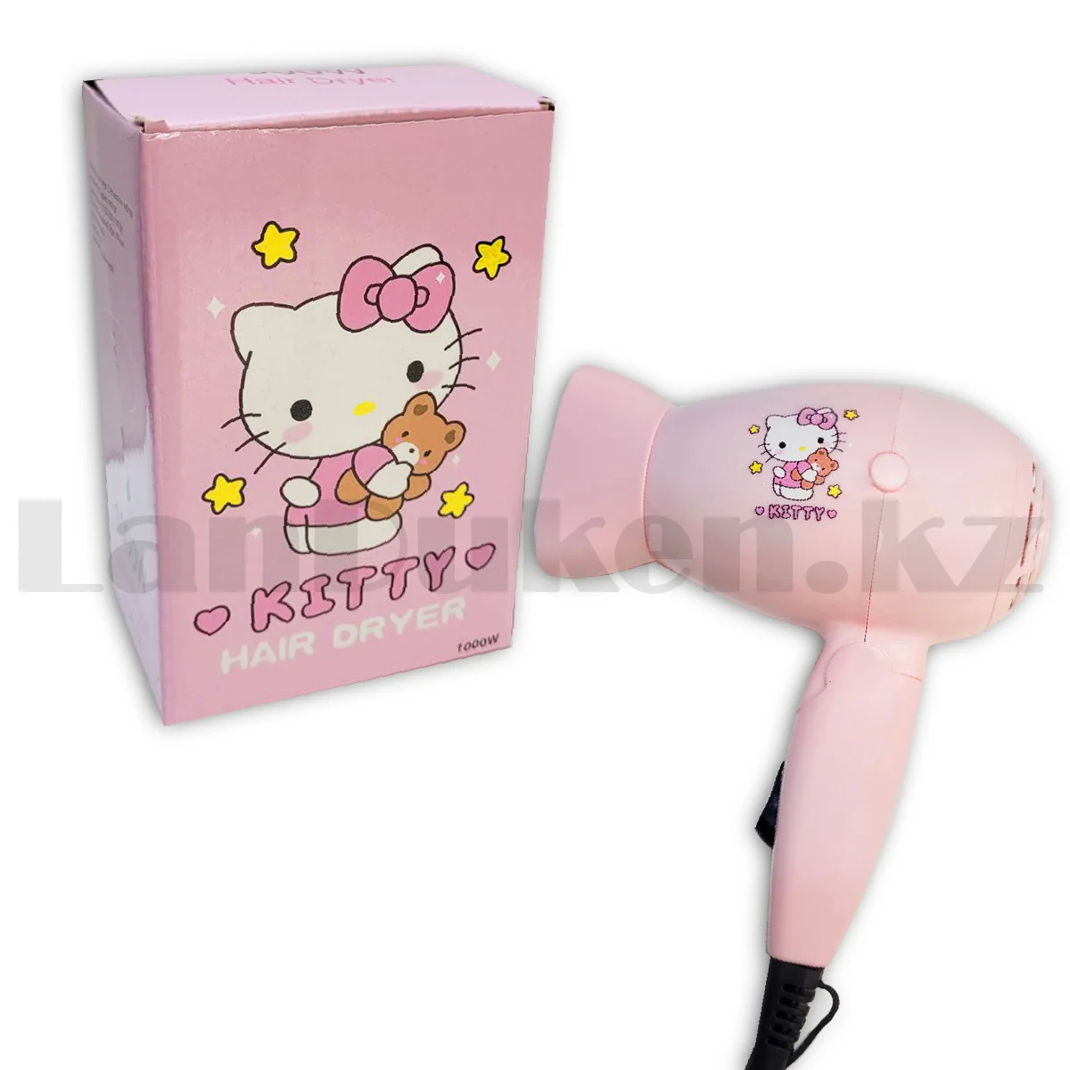 Детский фен для волос складной Хэллоу Китти сиреневый