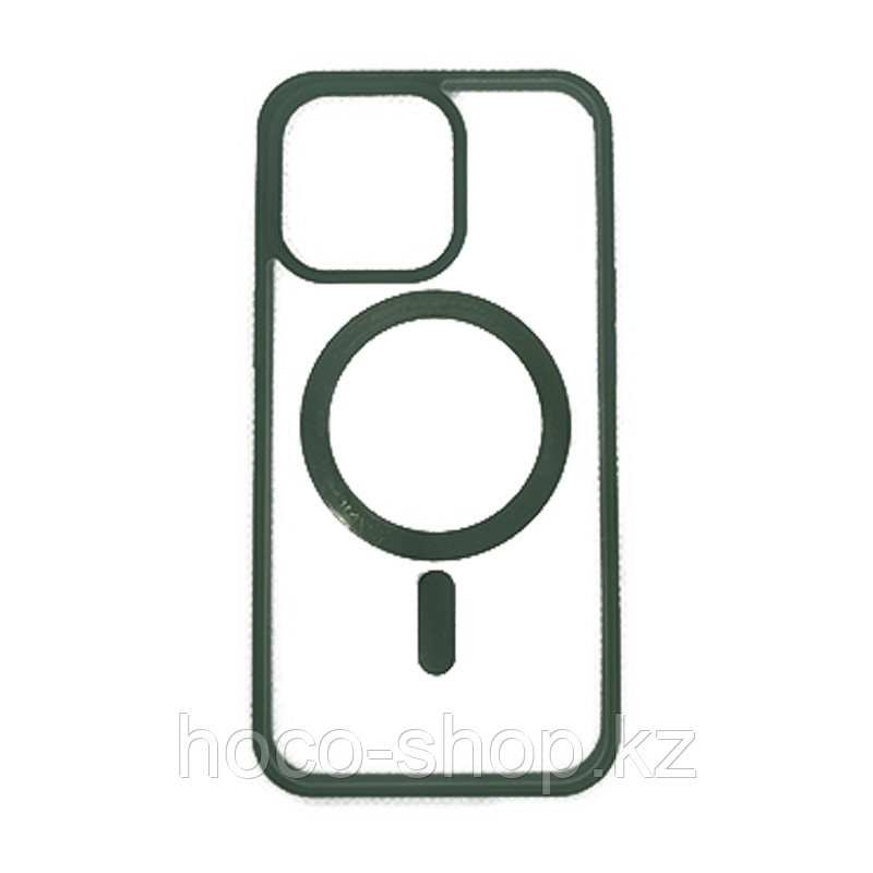 Защитный чехол для Apple iPhone 14 гель MagSafe, Forest Green - фото 1 - id-p106487140