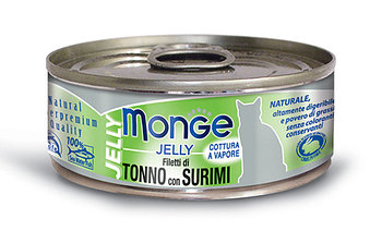 Monge Jelly консервы для кошек желтоперый тунец с сурими в желе, 80гр