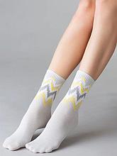 Хлопковые женские носки "Зигзаг"