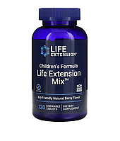 Life extension mix, балаларға арналған қосымша, табиғи жидек дәмі бар, 120 шайнайтын таблетка
