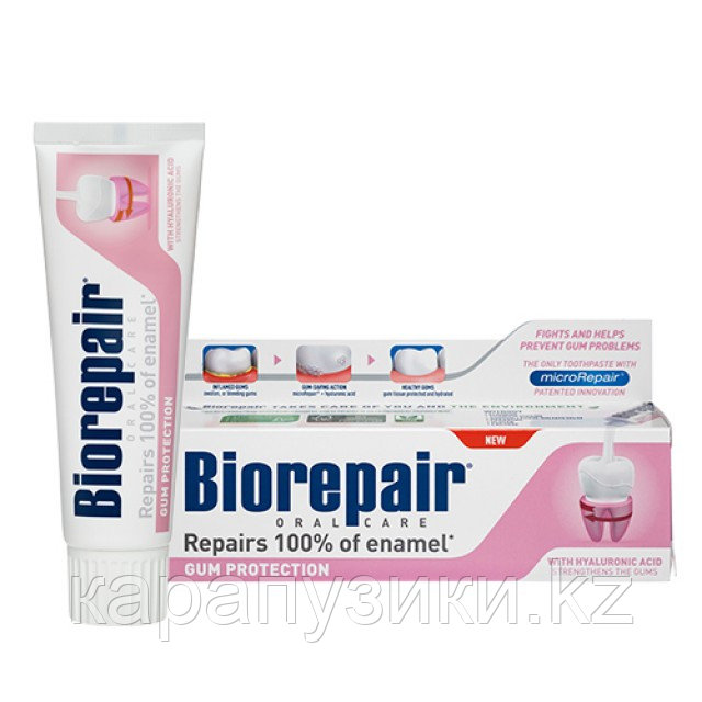 Зубная паста для защиты десен Biorepair Gum Protection Биорепейр - фото 1 - id-p106488510