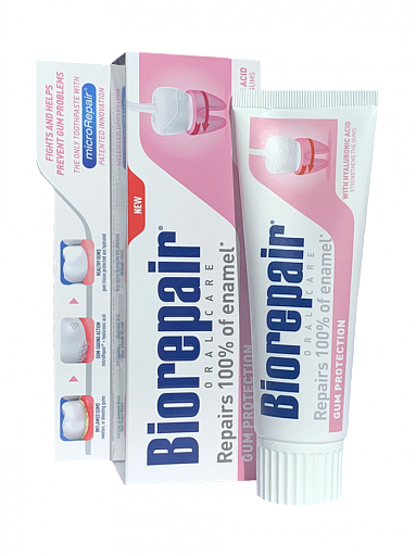 Зубная паста для защиты десен Biorepair Gum Protection Биорепейр - фото 2 - id-p106488510