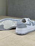 Кроссовки — Nike Air Jordan 1 Elevate Low White / Grey, фото 6