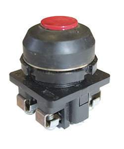 ВК30-10-02110-54 У2, красный, 2р, цилиндр, IP54, 10А. 660В, выключатель кнопочный  (ЭТ), фото 2