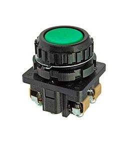 ВК30-10-10110-54 У2, зелёный, 1з, цилиндр, IP54, 10А. 660В, выключатель кнопочный  (ЭТ)