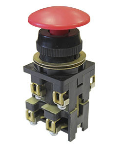 ВК30-10-11130-40 У2, красный, 1з+1р, гриб без фиксации, IP40, 10А. 660В, выключатель кнопочный  (ЭТ)