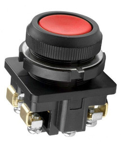 КЕ-011 У3 исп.1, красный, 2з, цилиндр, IP40, 10А ,660В, выключатель кнопочный  (ЭТ)