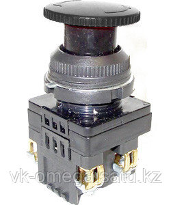 КЕ-141 У2 исп.1, черный, 2з, гриб с фиксацией, IP54, 10А, 660В, выключатель кнопочный (ЭТ), фото 2
