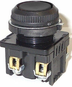 КЕ-181 У2 исп.2, черный, 1з+1р, цилиндр, IP54, 10А ,660В, выключатель кнопочный  (ЭТ), фото 2