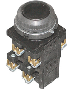 КЕ-182 У2 исп.2, черный, 3з+1р, цилиндр, IP54, 10А ,660В, выключатель кнопочный  (ЭТ)