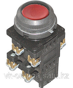 КЕ-182 У2 исп.6, красный, 3з, цилиндр, IP54, 10А, 660В, выключатель кнопочный (ЭТ), фото 2