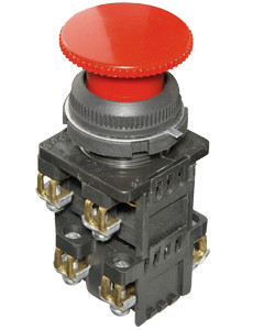 КЕ-192 У2 исп.1, красный, 4з, гриб без фиксации, IP54, 10А ,660В, выключатель кнопочный  (ЭТ)