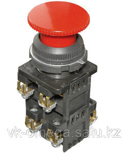 КЕ-192 У2 исп.5, красный, 4р, гриб без фиксации, IP54, 10А ,660В, выключатель кнопочный (ЭТ), фото 2