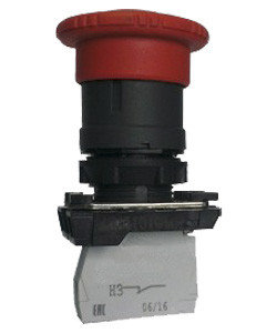 КМЕ 5111м -Ф УХЛ3, красный, 1но+1нз, гриб с фиксацией, IP40, выключатель кнопочный  (ЭТ), фото 2