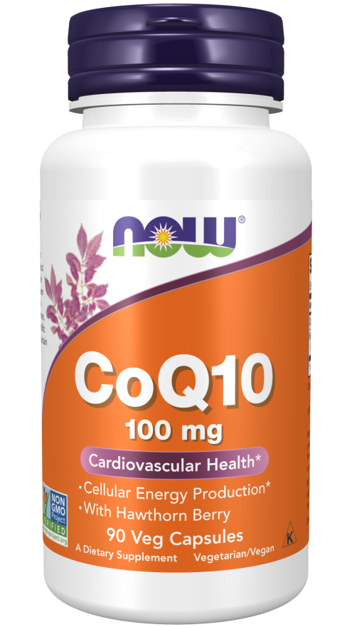 CoQ10 100 mg, 90 veg.caps, NOW - фото 1 - id-p106034961