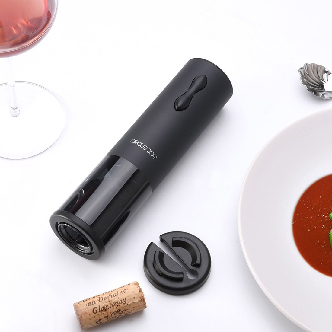 Автоматический штопор Circle Joy Mini Electric Wine Opener Черный - фото 3 - id-p106498690