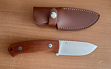 Нож туристический "LIONSTEEL" D2 (деревян. накладки и кожанные ножны)