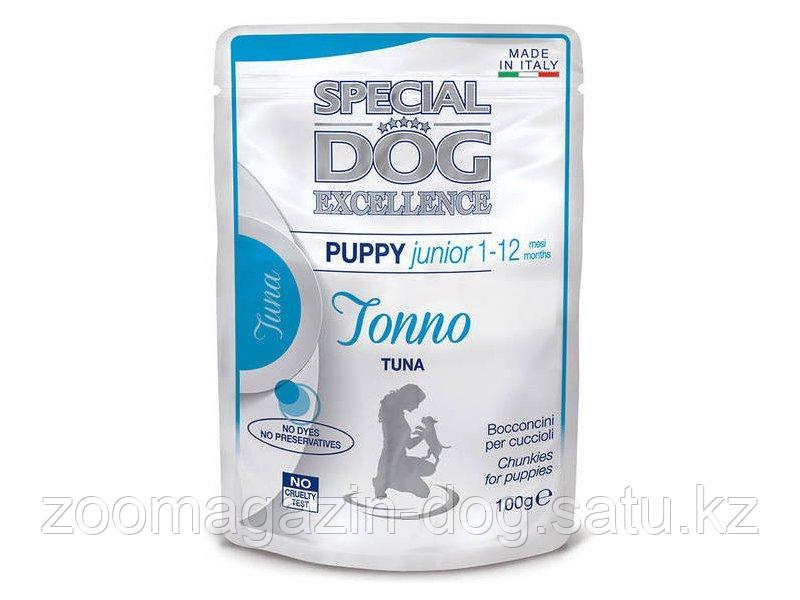 Monge Special Dog Excellence Pouch Puppy & Junior Tuna кусочки для щенков с тунцом ,100гр - фото 1 - id-p106502300