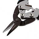Ножницы по металлу "Piranha", 190 мм, прямой рез, сталь СrM, двухкомпонентные рукоятки Gross, фото 3