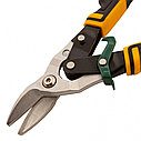 Ножницы по металлу, 270 мм, прямой и правый рез, сталь-СrMo, трехкомпонентные рукоятки Denzel, фото 6
