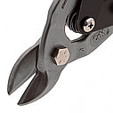 Ножницы по металлу "Piranha", 230 мм, прямой усиленный рез (Bulldog), сталь СrMo, двухкомпонентная рукоятка-ки, фото 4