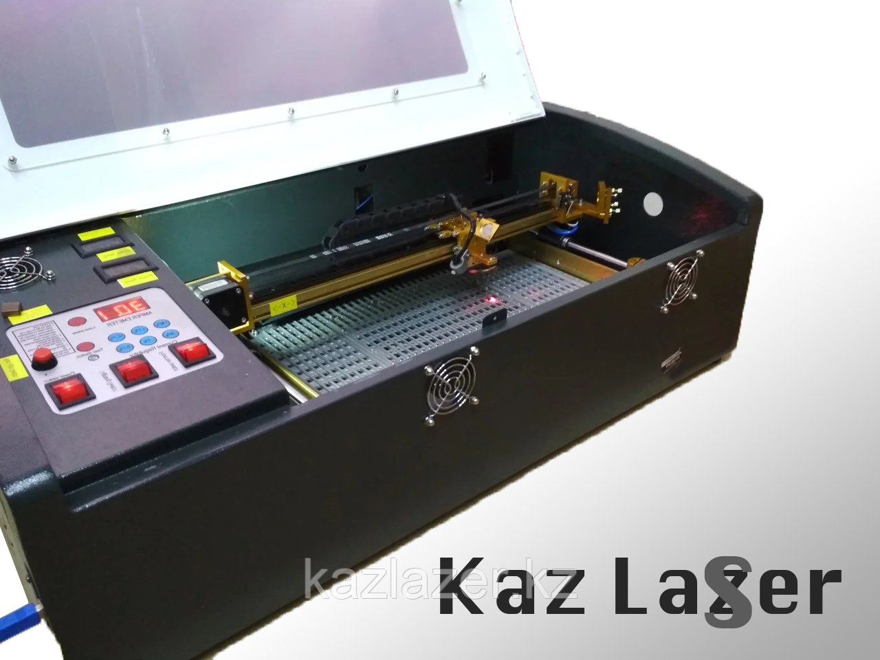 Лазерный Станок KAZLAZER 20*30CM М2 40W (Металлические направляющие) - фото 6 - id-p106362079
