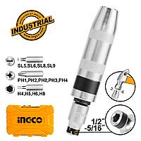 Ударная отвертка с набором бит 13 шт. INGCO HIDS1301