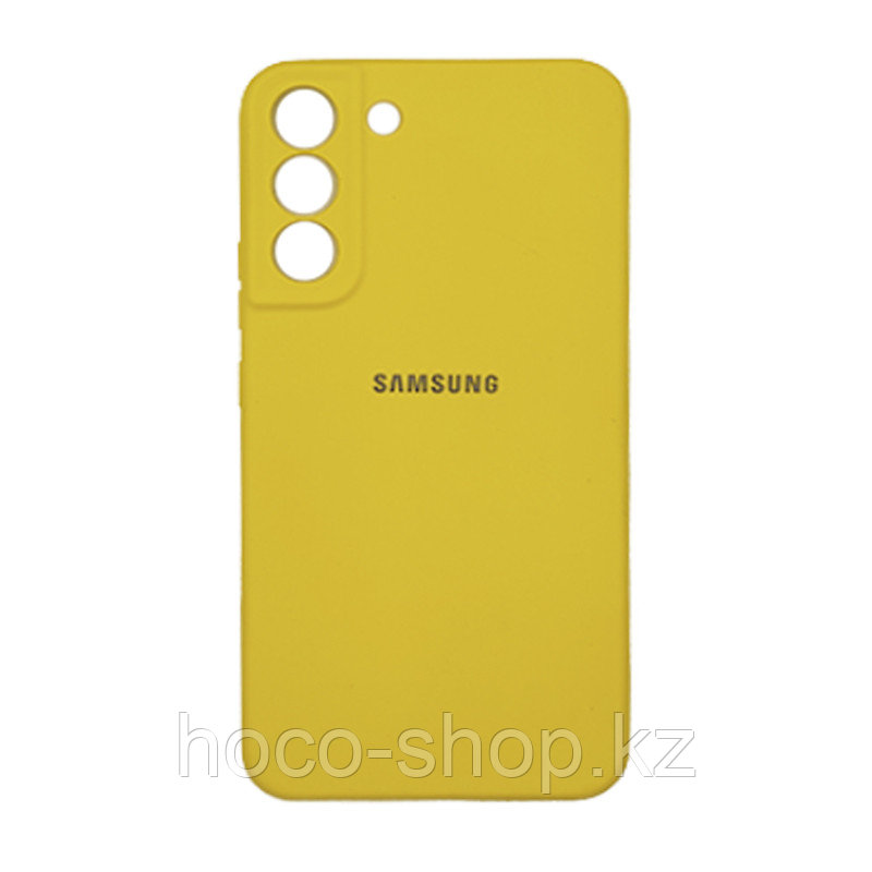 Чехол на Samsung S22+ Original Silicone Case Жёлтый