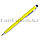 Шариковая ручка стилус  2 в 1 глянцевая желтая, фото 3